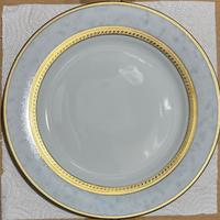 Servizio di 12 piatti piani in porcellana Strahl