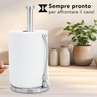 Portarotolo cucina scottex acciaio inox antiscivol