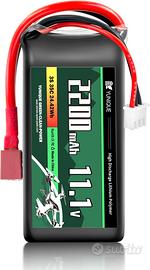 Batteria LiPo 11.1V 2200mAh 35C T-Plug RC