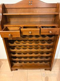 Portabottiglie in legno