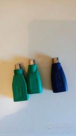set di 3 Connettori PS2 a USB