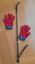 Guanti equitazione e frustino 