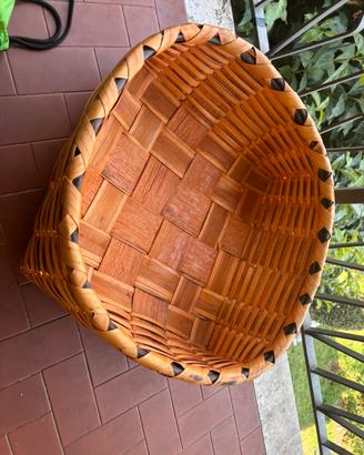 gerla in legno intrecciato a mano