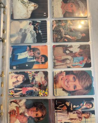 Schede telefoniche rare di Lady Diana