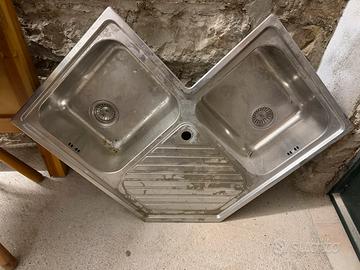 Lavandino FALKE DOPPIA VASCA ANGOLARE