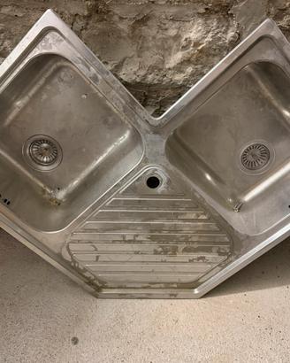 Lavandino FALKE DOPPIA VASCA ANGOLARE