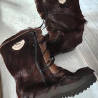 stivali da neve in pelliccia originali 