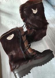 stivali da neve in pelliccia originali 