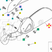 -Marmitta Aprilia Scarabeo 50 2T sfera 860558