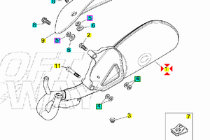 -Marmitta Aprilia Scarabeo 50 2T sfera 860558
