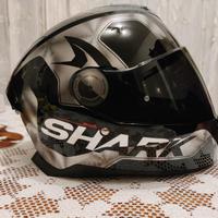 Casco Shark Skwal 2 Trion Nero e Cromo taglia S