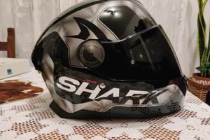 Casco Shark Skwal 2 Trion Nero e Cromo taglia S