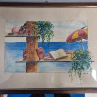 due acquerelli Giovanni Bonini 50 x 36 del 1988