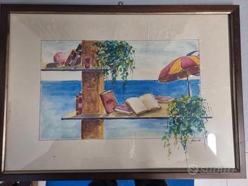 due acquerelli Giovanni Bonini 50 x 36 del 1988