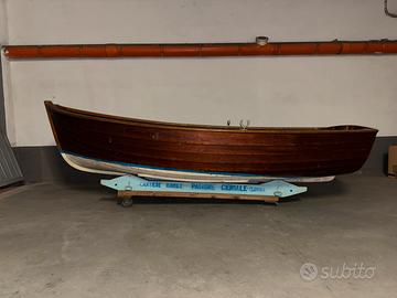 Barca a remi in mogano - Patrone Ceriale (Savona)