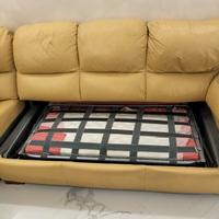 divano letto in pelle