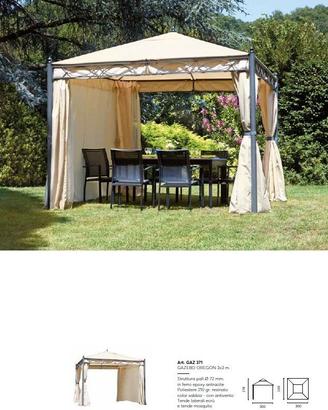 Gazebo OREGON quadrato 3 mt X 3 mt