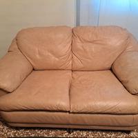 Coppia di divani in pelle – 3 posti + 2 posti