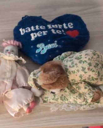 Lotto Vintage Anni 90/2000 cuore+pierrot+orsetto