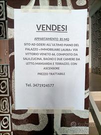 appartamento 6 piano con ascensore  terrazzo 