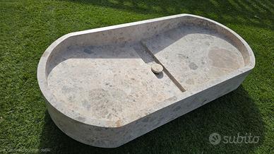 Lavabo massiccio in Pietra Naturale