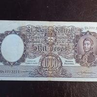 1000 pesos Argentina (1966-1969) José San Martin
