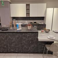 Cucina ad isola in hpl bianca Time 2