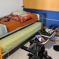 Letto doppio scorrevole boiserie cameretta