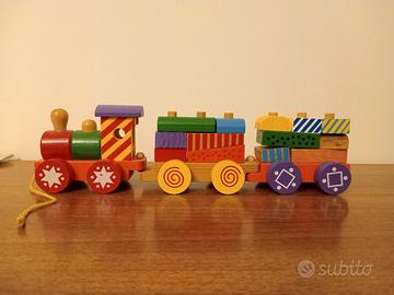 Gioco di legno - Trenino colorato