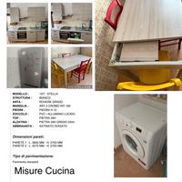 Cucina completa, tavolo e frigo, LEGGI DESCRIZIONE