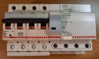 Bticino Interr. F84A/16 C16 + Salvavita G44/32AC