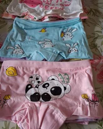 Set di 12 mutandine da bambina