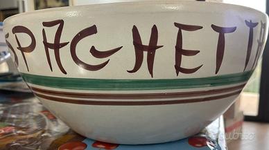 Spaghettiera  in ceramica itipica siciliana