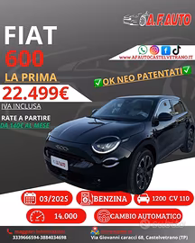 Fiat 600 Hybrid 110 CV DCT MHEV La Prima