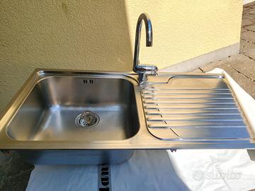 LAVELLO FRANKE + RUBNETTO con MISCELATORE