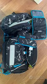 cartella 3 Fragezeichen con astuccio, borsa e zain