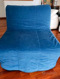 Poltrona letto IKEA LYCKSELE blu