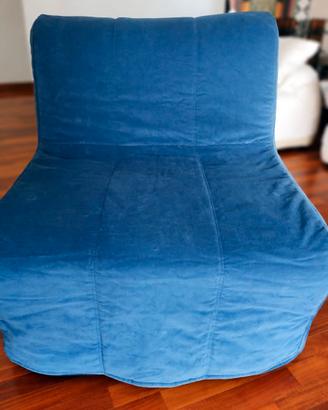 Poltrona letto IKEA LYCKSELE blu