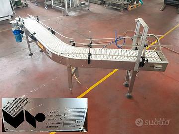 nastro trasportatore curvo usato