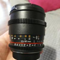 Samyang obbiettivo 85 mm t1.5 Canon