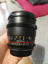Samyang obbiettivo 85 mm t1.5 Canon