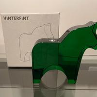 IKEA Vinterfint Decorazione cavallo verde