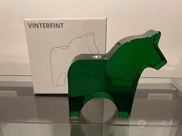 IKEA Vinterfint Decorazione cavallo verde