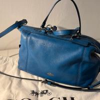 Borsa Coach blu con tracolla da donna