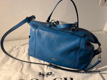 Borsa Coach blu con tracolla da donna
