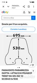 Paravento Parabrezza Isotta Peugeuot Tweet