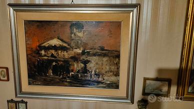 dipinto "S. Maria in Trastevere" di Marzana