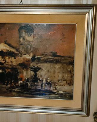 dipinto "S. Maria in Trastevere" di Marzana
