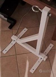reggi sacco da boxe nuovo raro bianco in metallo