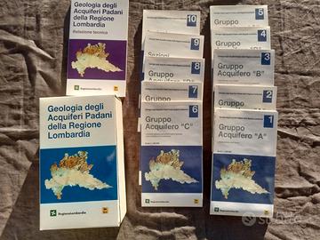 Cofanetto Geologia Acquiferi Padani con mappe